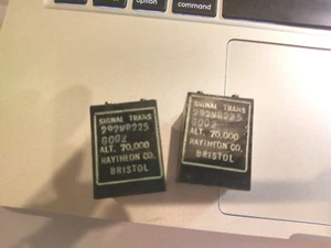 Pair Raytheon NOS Military Aviation Signal Transformers As Shown  - Picture 1 of 4