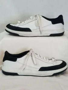 Zapatos Polo de Ralph Lauren de cuero blanco/azul para hombre talla 8B AAW13740 - Imagen 1 de 6