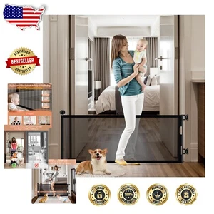 Puerta retráctil para bebé Step-Over 24” - 0-55” ajustable para uso en interiores/exteriores - Imagen 1 de 9