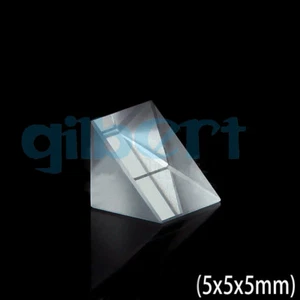 5x5x5mm Optical Glass Triangular Right Angle K9 Prisms Lens - Picture 1 of 6
