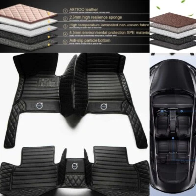 Alfombrillas de coche impermeables personalizadas de lujo para Volvo V40 V60 V70 V90 Foto 1 de 4