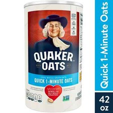 Quaker, Quick 1 Minute Oats, Oatmeal, 42 oz Fast Free Shipping