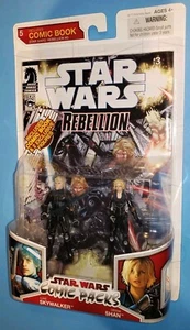 Pack bande dessinée Star Wars Luke Skywalker & Deena Shan 2009 neuf Hasbro Rebellion #3 - Photo 1/13
