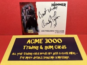 Unstoppable HAMMER Horror Series1 ROCKY TAYLOR as Axe Wielder Autograph RT1 - Picture 1 of 2