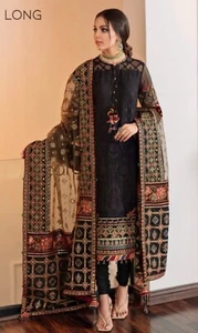 Baroque designer pakistani wedding clothes/wedding guest clothes size XL - Picture 1 of 6