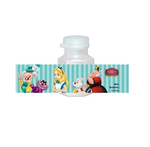20 etiquetas adhesivas de burbujas de Alicia en el País de las Maravillas de 4" x 1" para bolsa regalo fiesta favor - Imagen 1 de 1