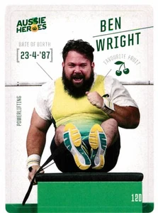 2021 Woolworths Aussie Heroes Olympics Powerlifting Sticker Card - Ben Wright - Picture 1 of 3