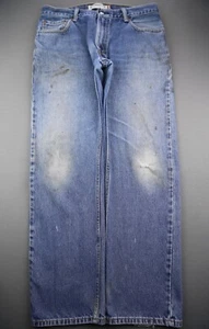 Pantalones de mezclilla para hombre Levi's 505 2010 pierna recta desgastados talla 34x32 (Sr 34x31) - Imagen 1 de 12