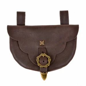 Runneburg Mittelalter Gürteltasche Ledergürteltasche LARP Festival Tasche Leder - Picture 1 of 5