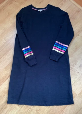 BODEN Dark Navy Cotton Striped Long Sleeved Dress  16L  - Image 1 of 4
