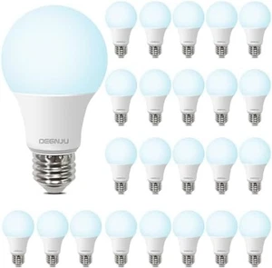 DEGNJU A19 LED Bulbs 60W Equivalent Daylight 5000K, 24 Pack, 800LM (6-4) - Picture 1 of 4