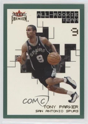 2002-03 Fleer Premium All-Rookie Team Emerald /300 Tony Parker #EM18 HOF - Image 1 of 2