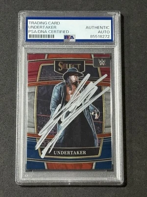 TARJETA AUTOGRAFIADA FIRMADA THE ENTERRADOR 2022 PANINI SELECT WWE ROJA Y AZUL PSA/DNA Foto 1 de 2