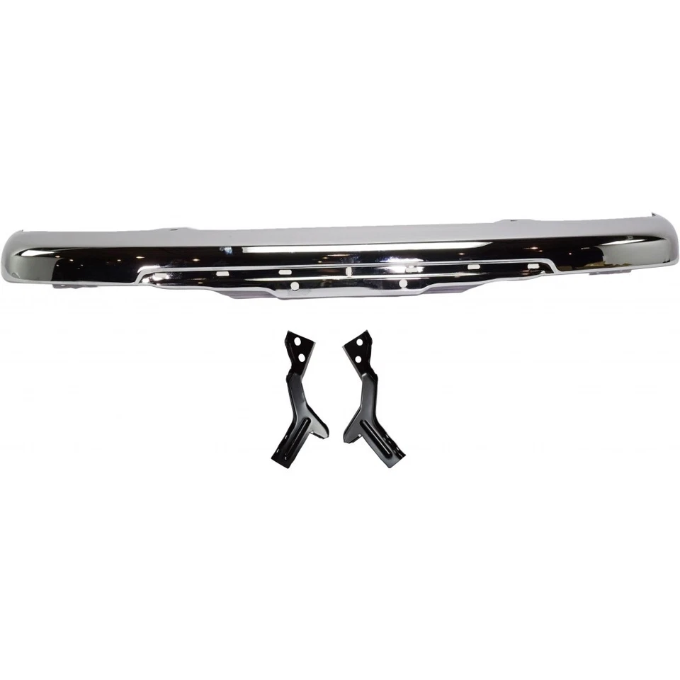 For Isuzu i280/i-350 Bumper 2006 | Front | Impact Bar | Chrome | w/ Bracket - Image 1 of 4