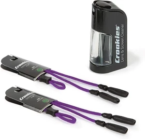 Croakies Kids Terra System verstellbarer Brillenhalter (Zweierpack) lila  - Bild 1 von 7