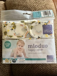 NEW Bambino Mio Reusable Two-piece Cloth Nappy/Diaper Cover Size 2 (9kgs/21lbs) - Picture 1 of 2