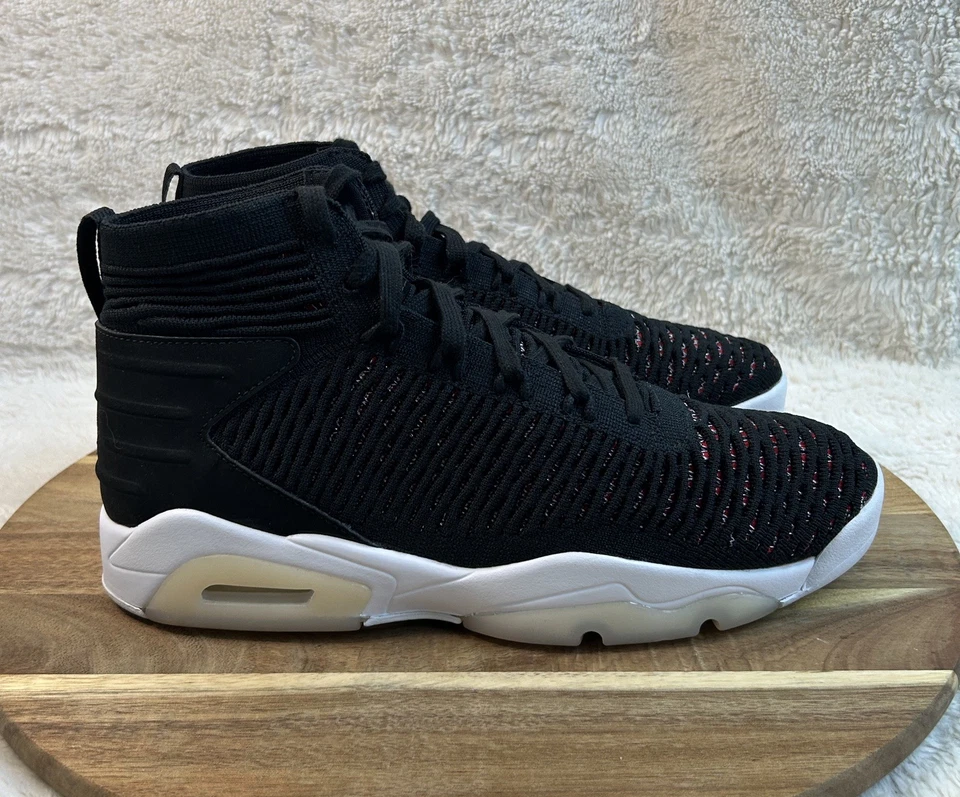 Jordan Flyknit Elevation 23 negro/negro-rojo universitario negro 2018 para hombre talla 10 Foto 1 de 4