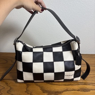 Coach Coachtopia Alter/Ego Shoulder Bag In Checkerboard Upcrafted Leather CBE00 - Image 1 of 4
