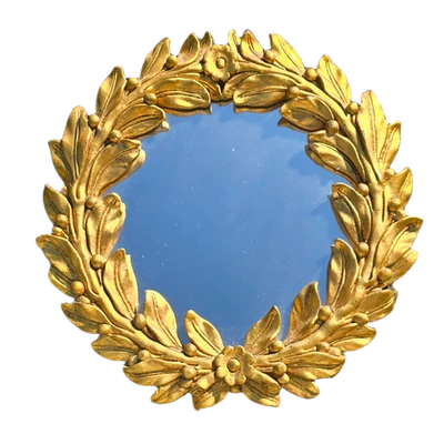 Espejo de pared vintage con corona de laurel Chelsea House Foto 1 de 4
