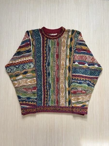Suéter Colorido Tejido 3D Clásico Coogi Vintage Años 90 Para Hombre XL Rojo Usado - Imagen 1 de 24