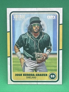 TARJETA BASE JOSH KURODA-GRAUER 2025 Onyx Vintage Atletismo - Imagen 1 de 2