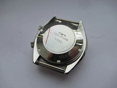 TECHNOS NOS ALARMA FECHA CAJA AUTOMÁTICA Y CORONAS CRISTAL PARA CAL AS 5008 ORIGINAL EN MUY BUENA CONDICIÓN Foto 1 de 4