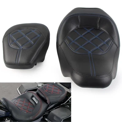 Driver Passenger Seat Fit For Harley Touring CVO Road Street Glide 2009-2023 09 - Image 1 of 4