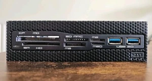 NZXT Aperture M Card Reader 5.25" USB 3.0 2xUSB3 SD/MicroSD/CF/SM/XD/MMC/MS - Picture 1 of 5