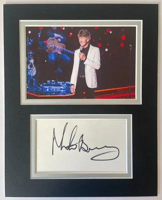 Mike Berry Signed Autograph 10x8 photo mount display Music Singer TV Actor COA - Image 1 of 4