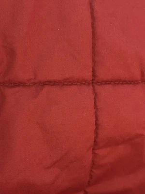 The Company Store | Set (2) Standard Quilted Shams Deep red Maroon - Image 1 of 4