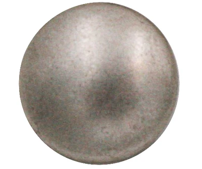 glatt silber matt leicht gewölbte Ösenknöpfe aus Metall (10 Stück) - Bild 1 von 4