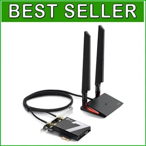 WiFi 7 BE9300 PCIe Card: Tri-Band Wireless & Bluetooth 5.4 for Powerful Desktops - Picture 1 of 9