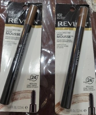2 PCS REVLON ColorStay Brow Mousse For Fuller Softly Defined Look SOFT Brown - Image 1 of 2