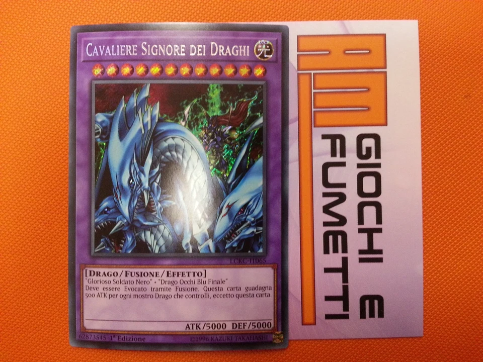 CAVALIERE SIGNORE DEI DRAGHI in italiano RARA SEGRETA fusione  yu-gi-oh! - Immagine 1 di 1