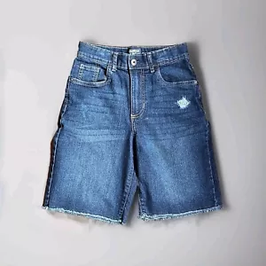 OshKosh B’gosh ~ Size 12 ~ Adjustable Waist ~ Blue ~ Cut-Off ~ Unisex Shorts - Picture 1 of 6