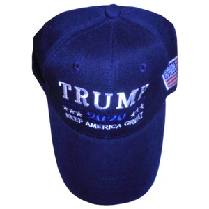 Embroidered TRUMP Keep America Great Cap, Navy Blue, Strapback, Trucker Hat - Picture 1 of 5