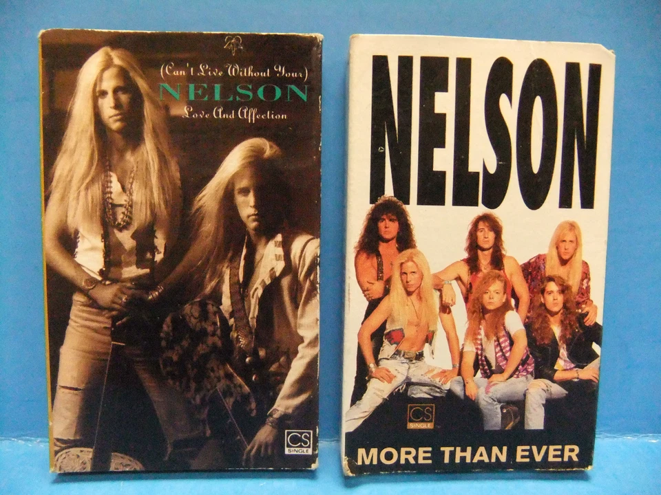 Nelson Cassette Tape Single LOT Love And Affection & More Than Ever Geffen 1990 - Image 1 of 4