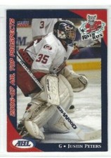 2006-07 AHL Top Prospects #2 Justin Peters (goalie)