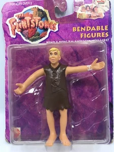 Flintstones Barney Bendable 1993 Mattel On Factory Sealed Card - Picture 1 of 10