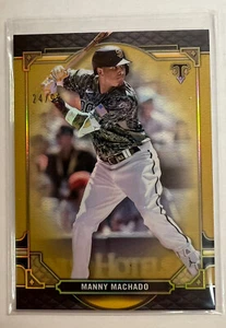 2022 Topps Triple Threads Manny Machado Gold #d 24/99 - Picture 1 of 2