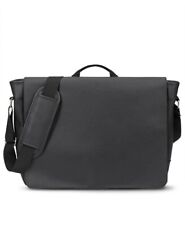 Blankslate by Solo Mac501 Black Faux Leather Laptop Shoulder Messenger Bag