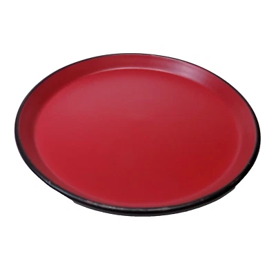 Juego de 3 Platos de Ensalada Piedra + Gres Lain Albie 7.5" en Rojo y Negro NUEVO Foto 1 de 4
