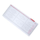 10Pcs/Set Punch Cards Plastic Hole Punched Index Cards For Knitting Machine RHS