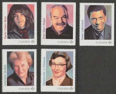Canada 3472-3476 French-Canadian Authors P single set 5 MNH 2024 - Image 1 of 4