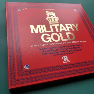 Massed Bands MILITARY GOLD 4x LP Boxset Soundtrack Brass Marches LIMITED EDITION - Image 1 of 4