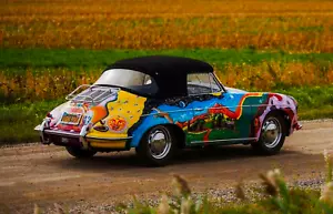 JANIS JOPLIN'S PORSCHE - IMÁN FOTO REFRIGERADOR @ 3"X5" - Imagen 1 de 3