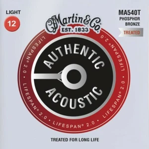 Martin MA540T Lifespan Phosphor Bronze Acoustic Guitar Strings Light .012 - 054 - Picture 1 of 3