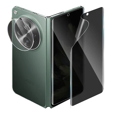 For OnePlus Open  Out/inside Privacy Screen Protector with Camera Lens Protector - Image 1 of 4