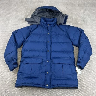 Parka de Colección Años 80 REI Plumón de Ganso Para Hombre Talla Grande Súper Chaqueta Nueva con Etiquetas Nuevo de Lote Antiguo Abrigo Azul Marino Foto 1 de 4
