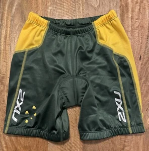 Team Australia Biking Cycling Shorts 2XU Men’s Small. LOWE. Athlete Issue - Picture 1 of 3